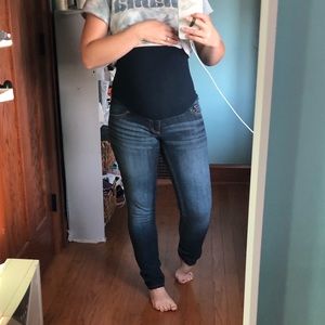 Indigo Blue skinny maternity jeans.